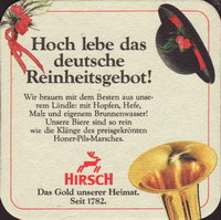 Beer coaster hirsch-brauerei-honer-8-zadek