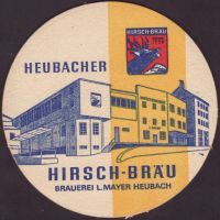 Beer coaster hirschbrauerei-heubach-l-mayer-8-zadek