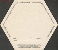 Beer coaster hoegaarden-177-zadek-small