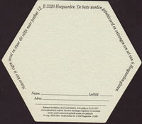 Beer coaster hoegaarden-295-zadek-small