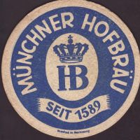 Beer coaster hofbrauhaus-munchen-98-zadek