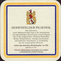 Beer coaster hohenfelder-4-zadek