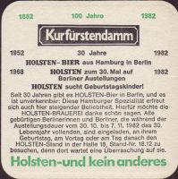 Beer coaster holsten-296-zadek