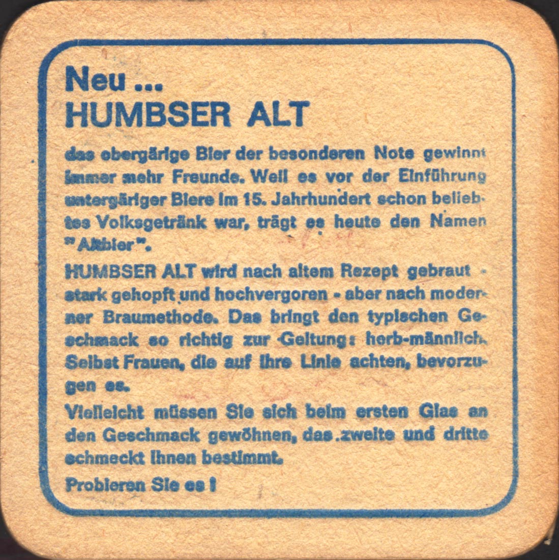 Beer coaster humbser-2-zadek