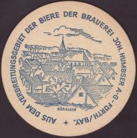 Beer coaster humbser-37-zadek