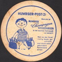 Beer coaster humbser-46-zadek