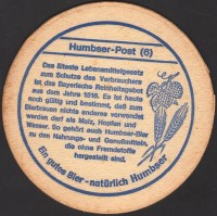 Beer coaster humbser-48-zadek