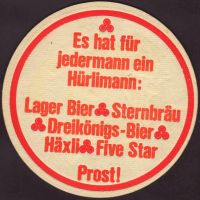 Beer coaster hurlimann-75-zadek