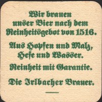 Beer coaster irlbach-32-zadek-small