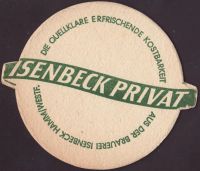 Beer coaster isenbeck-27-zadek-small