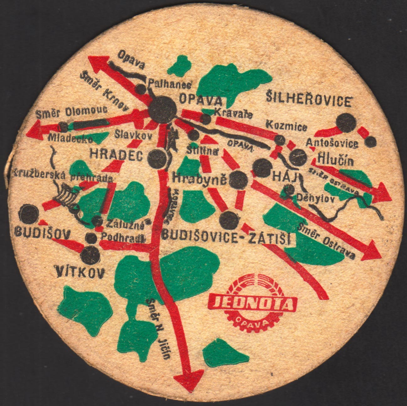 Beer coaster j-opava-1-zadek