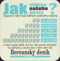 Beer coaster ji-berounsky-denik-2-zadek