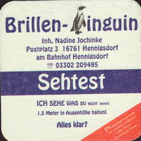 Beer coaster ji-brillen-pinguin-1