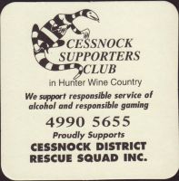 Beer coaster ji-cessnock-supporters-club-1