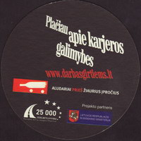 Beer coaster ji-darbasgirtuems-1-zadek