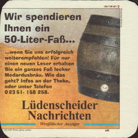 Beer coaster ji-ludenscheider-nachrichten-1-zadek