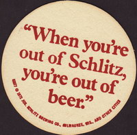 Beer coaster jos-schlitz-5-zadek-small