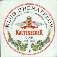 Beer coaster kaltenecker-roznava-11-zadek