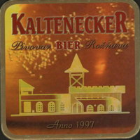 Beer coaster kaltenecker-roznava-2-zadek