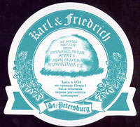Beer coaster karl-friedrich-3-zadek