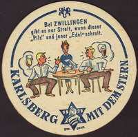Beer coaster karlsberg-32-zadek