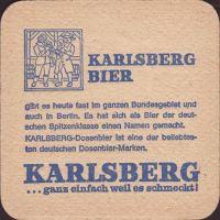 Beer coaster karlsberg-52-zadek