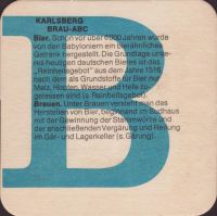 Pivní tácek karlsberg-61-zadek