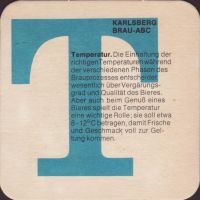 Beer coaster karlsberg-66-zadek