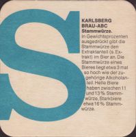 Pivní tácek karlsberg-69-zadek