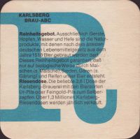 Beer coaster karlsberg-75-zadek