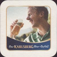 Beer coaster karlsberg-91-zadek