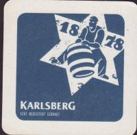 Beer coaster karlsberg-93-zadek