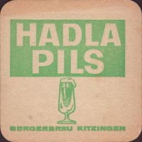 Beer coaster kitzinger-burgerbrau-1-zadek