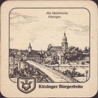 Pivní tácek kitzinger-burgerbrau-2-zadek