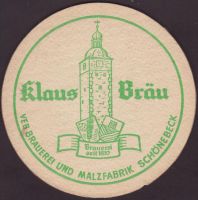 Pivní tácek klausbrau-schonebeck-1