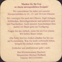Beer coaster kloster-machern-gastro-2-zadek-small