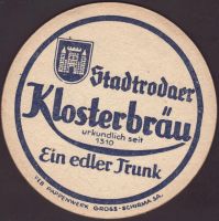 Pivní tácek klosterbrauerei-stadtroda-1