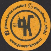 Beer coaster kocour-varnsdorf-34-zadek