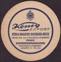 Beer coaster konig-71-zadek