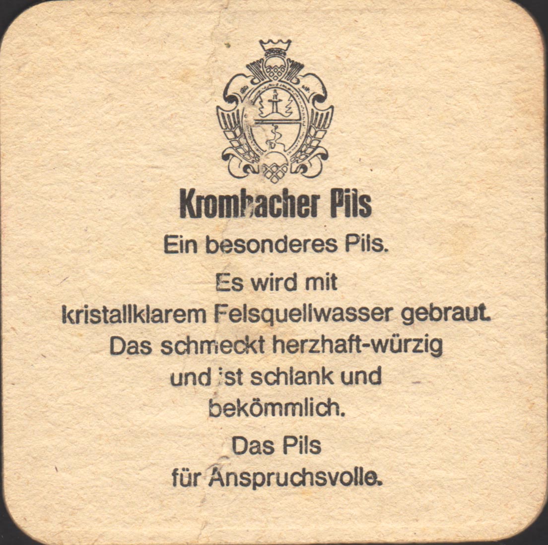 Beer coaster krombacher-1-zadek