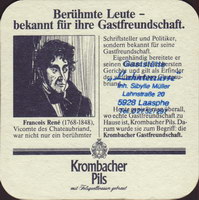 Beer coaster krombacher-23-zadek