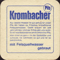 Beer coaster krombacher-30-zadek