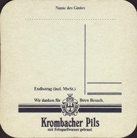 Beer coaster krombacher-44-zadek