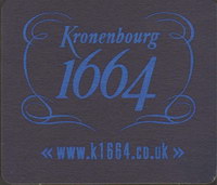 Beer coaster kronenbourg-136-oboje