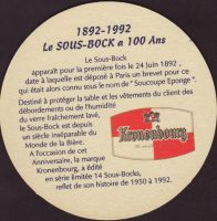 Beer coaster kronenbourg-421-zadek