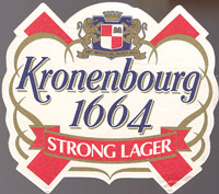 Beer coaster kronenbourg-52-oboje