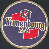 Beer coaster kronenbourg-57-oboje