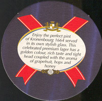 Beer coaster kronenbourg-69-zadek