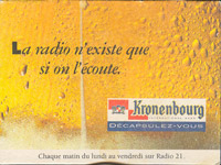 Beer coaster kronenbourg-80