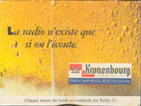 Pivní tácek kronenbourg-80